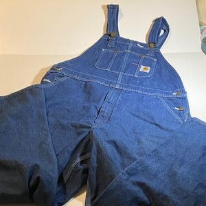 Carhartt Dark Blue Denim Overalls